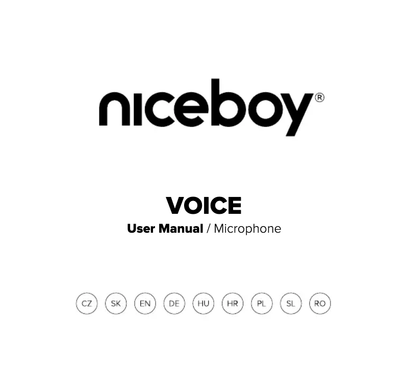 First page image of the manual for VOICE