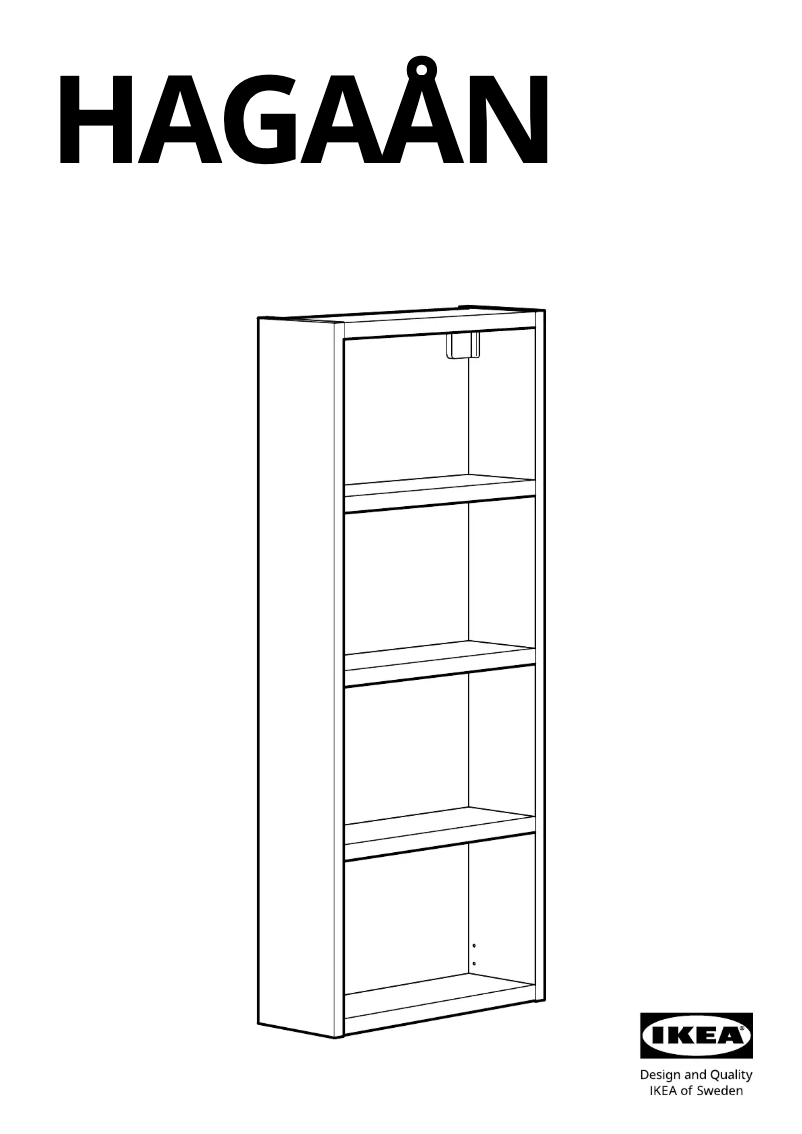 Page 1 of the manual User Manual Ikea HAGAÅN 005.355.25
