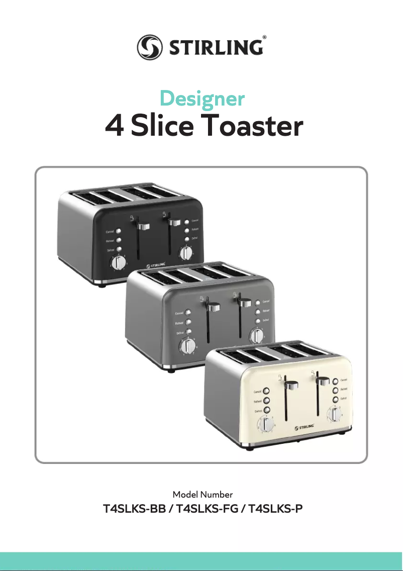 Page 1 of the manual Quick Start Guide Stirling T4SLKS