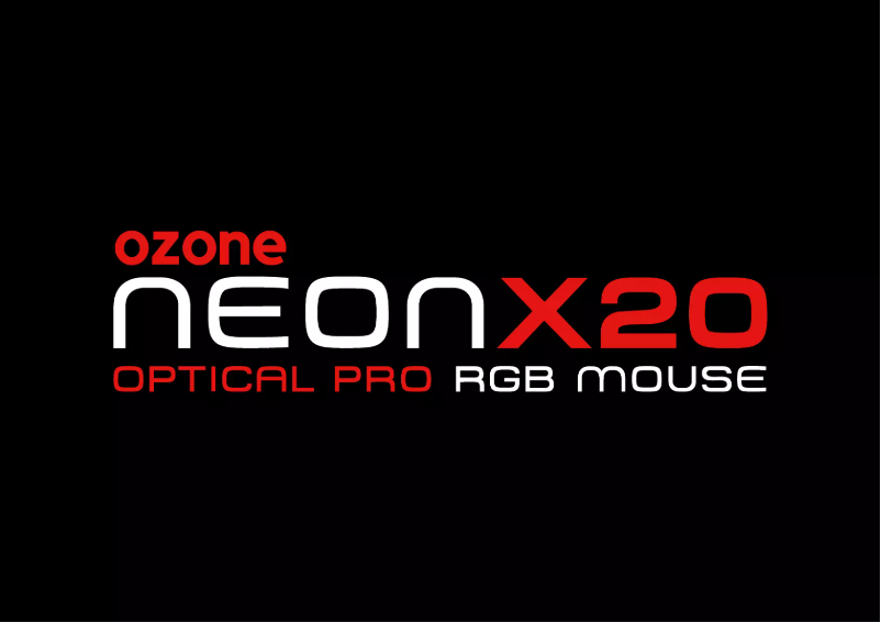 Page 1 of the manual User Manual Ozone OZNEONX20