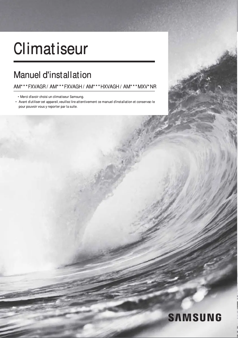 Page 1 of the manual User Manual Samsung AM240HXVAGH