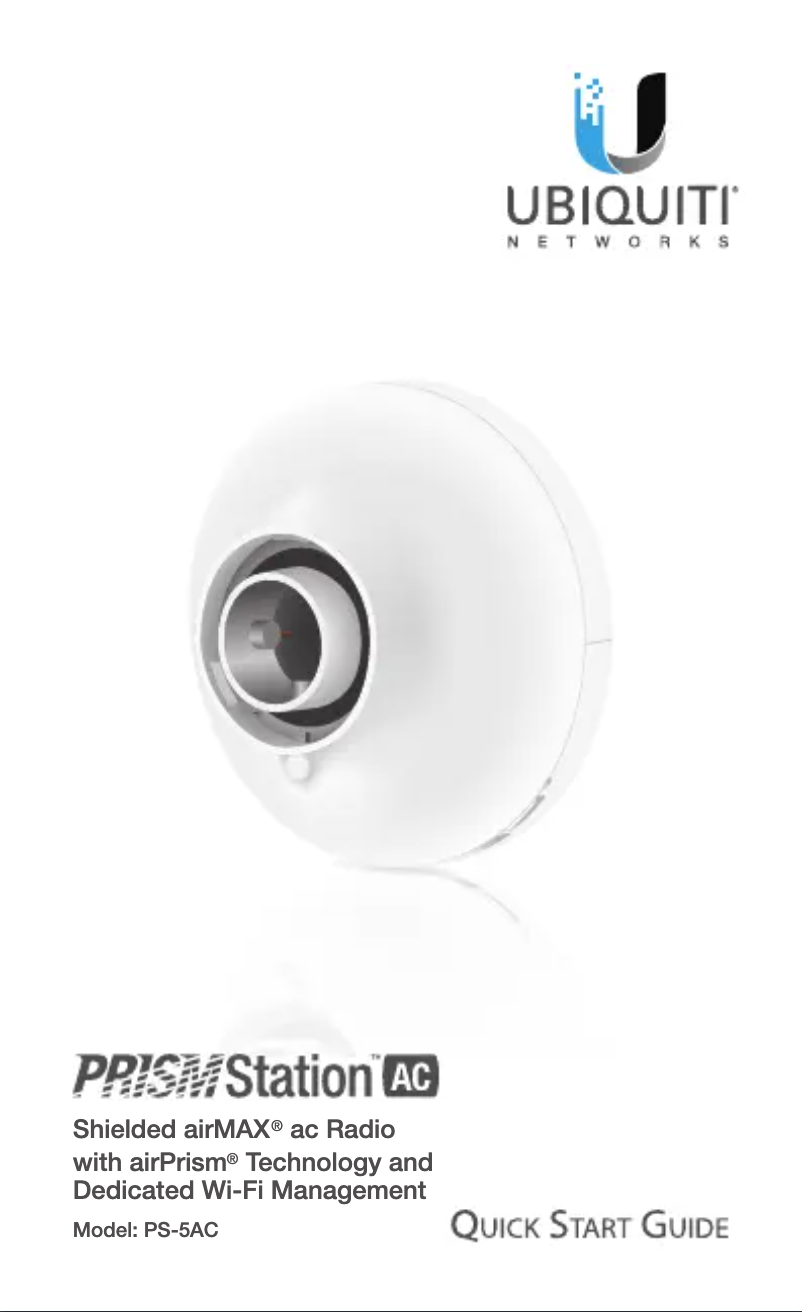 Image de la première page du manuel de l'appareil PrismStation AC PS-5AC