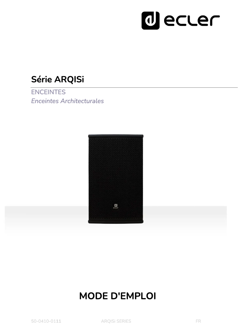 First page image of the manual for ARQIS105i