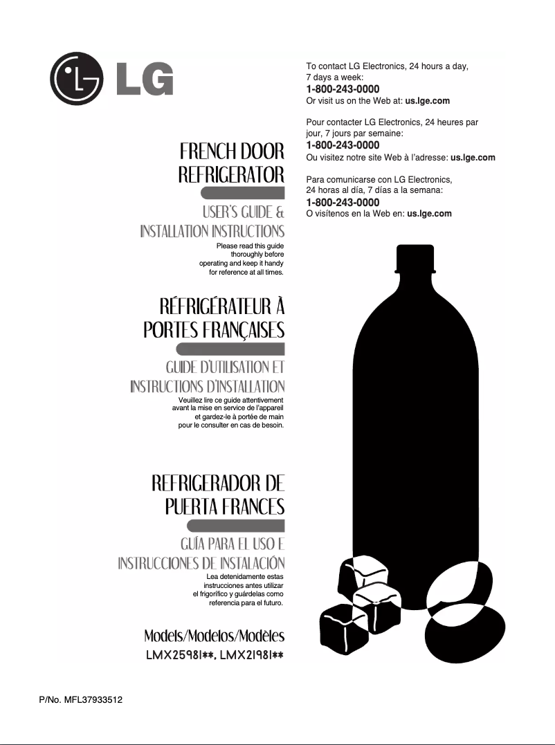 First page image of the manual for LMX25981ST