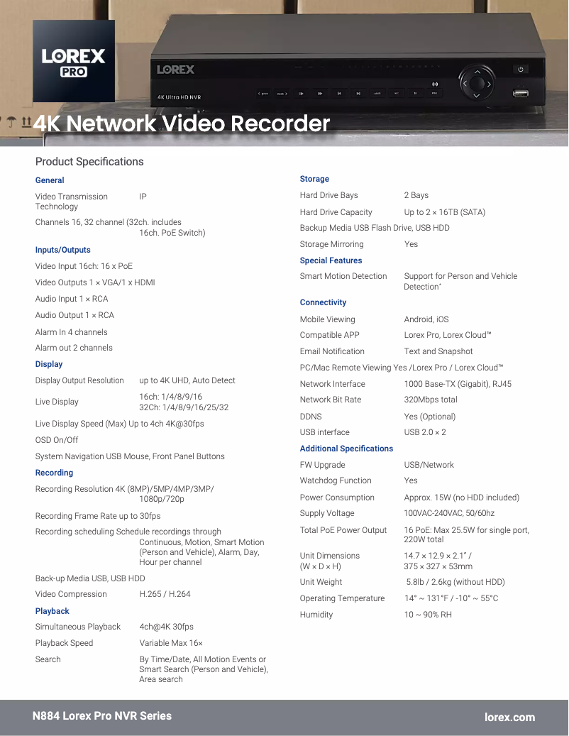 First page image of the manual for N884A64B