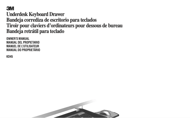 Page 1 of the manual User Manual 3M KD45