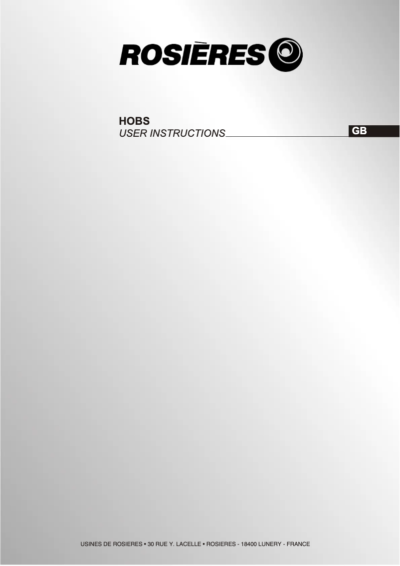 First page image of the manual for RTV 640 FRB ISR