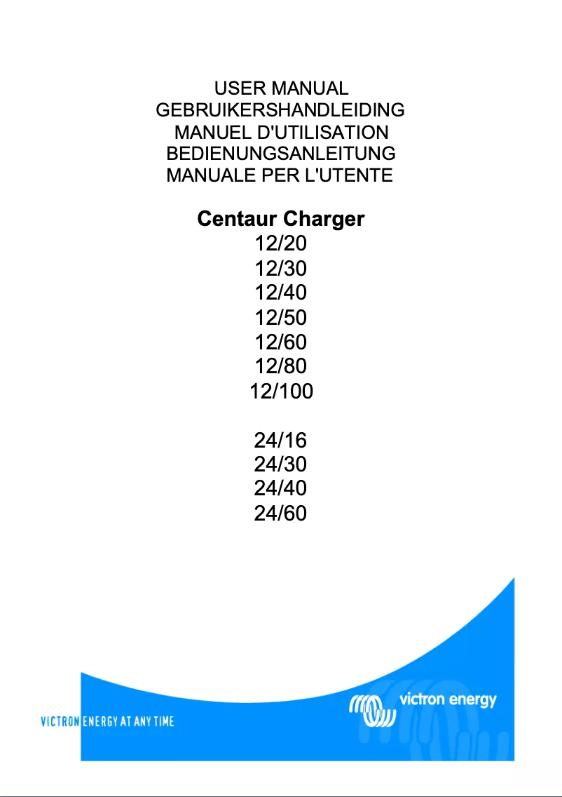First page image of the manual for Centaur