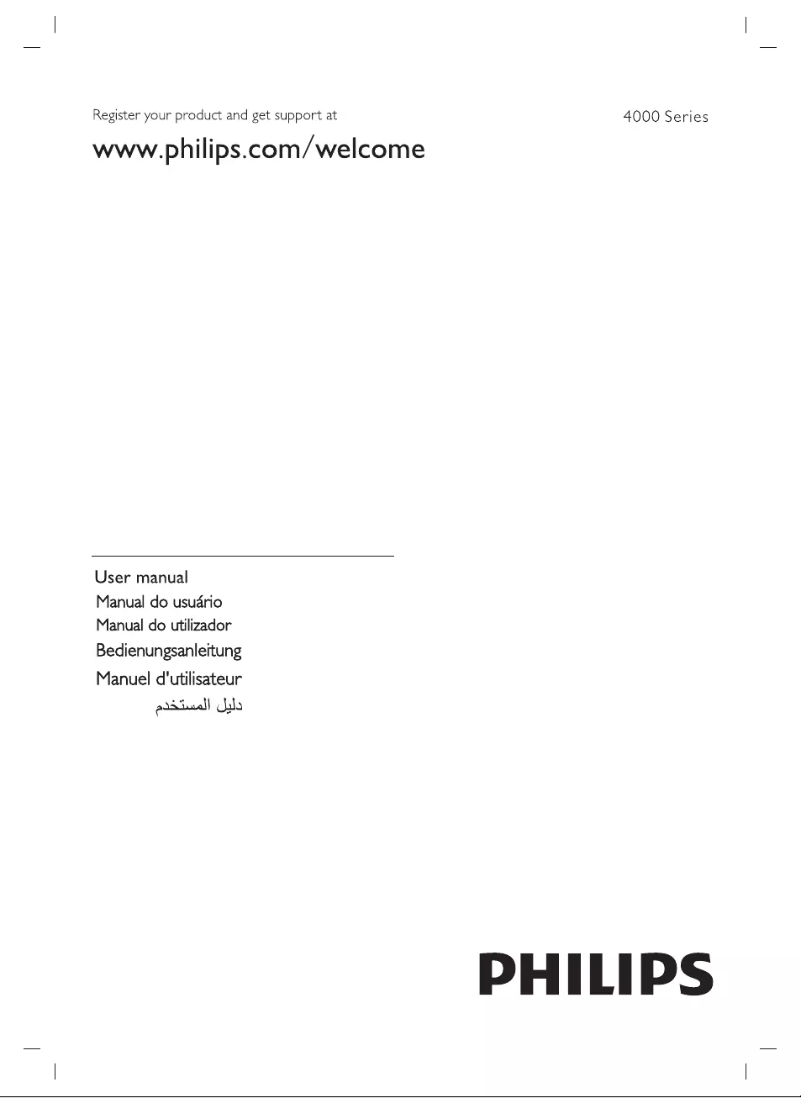 Page 1 of the manual User Manual Philips 4000 series 50PFT4002