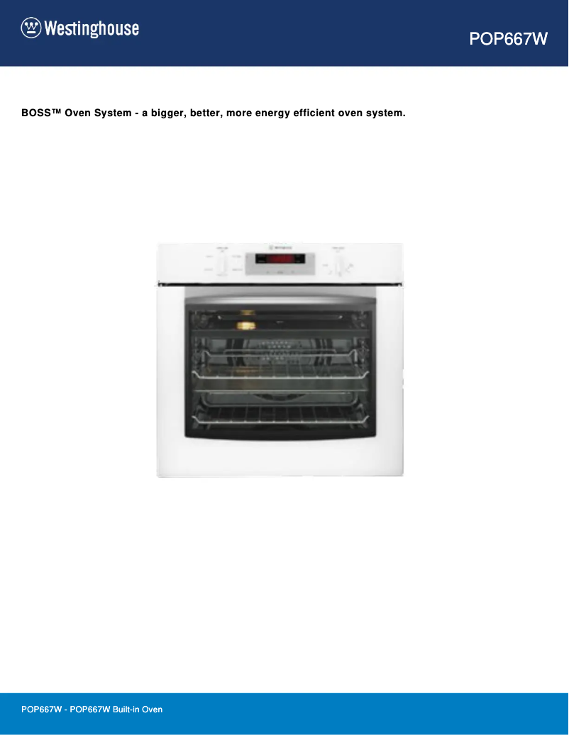 First page image of the manual for POP667W