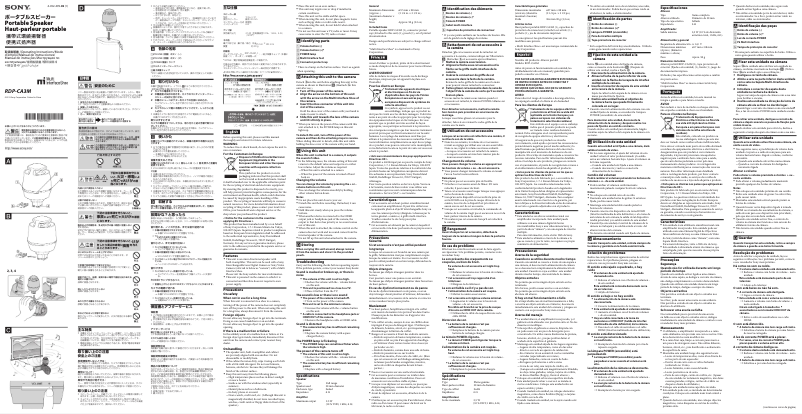 Page 1 of the manual User Manual Sony RDP-CA3M