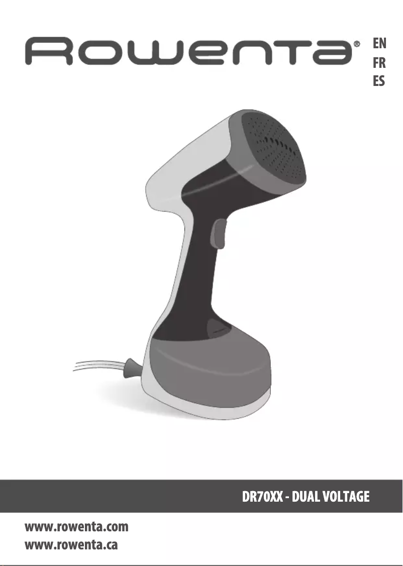 Image de la première page du manuel de l'appareil X-Cel Steam Travel DR7052