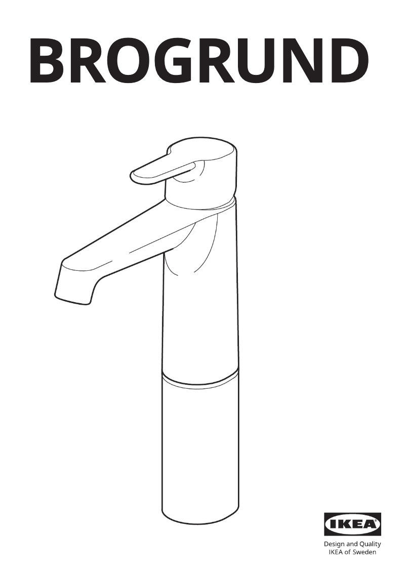 First page image of the manual for BROGRUND 805.320.85