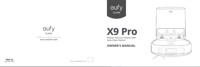 Page 1 de la notice Manuel utilisateur Eufy Clean X9 Pro
