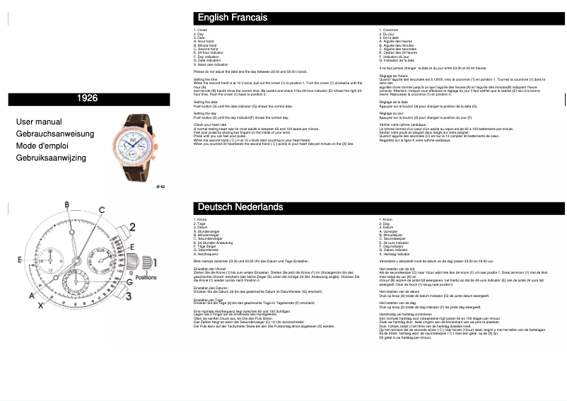 First page image of the manual for 1926