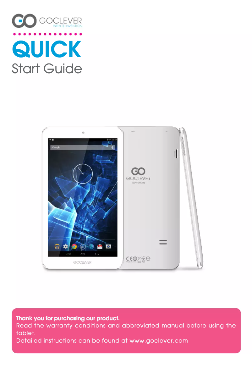 First page image of the manual for Quantum 700 S