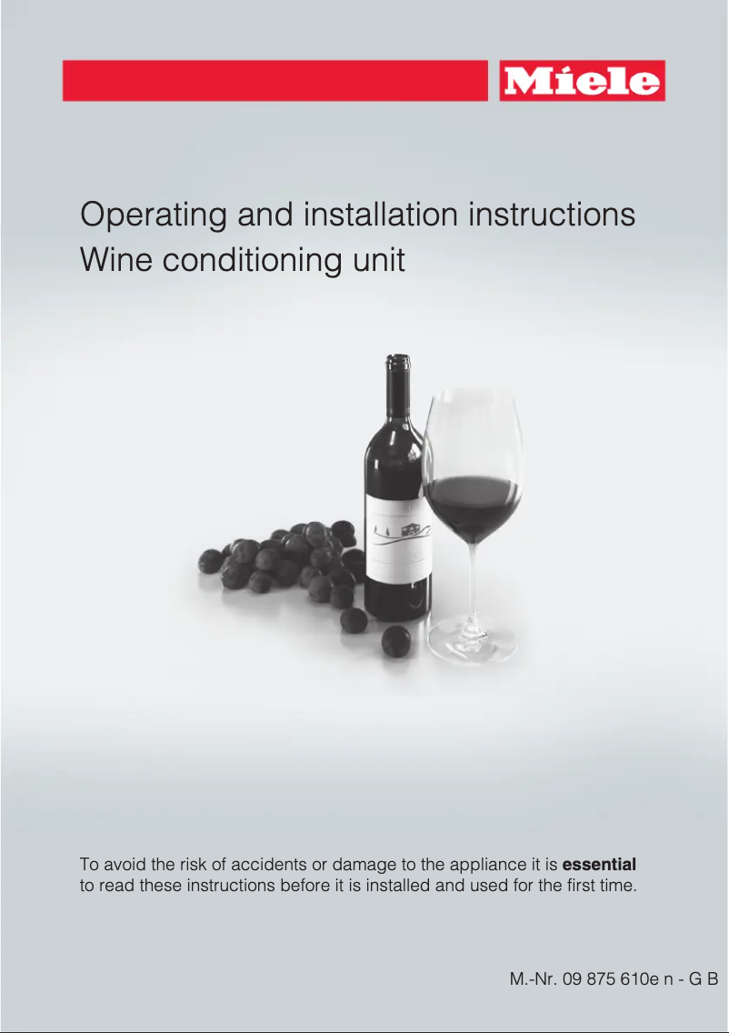First page image of the manual for KWT 6321