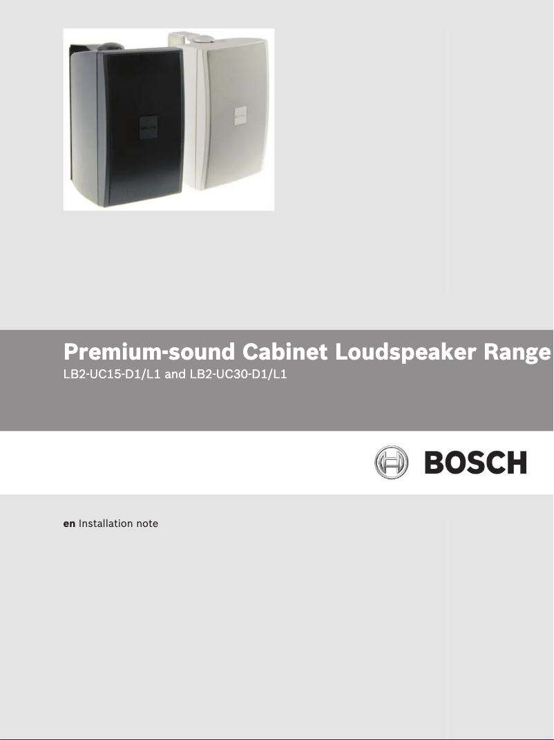 First page image of the manual for LB2-UC30-L1