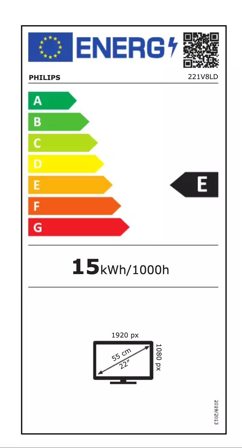 First page image of the manual for 221V8LD