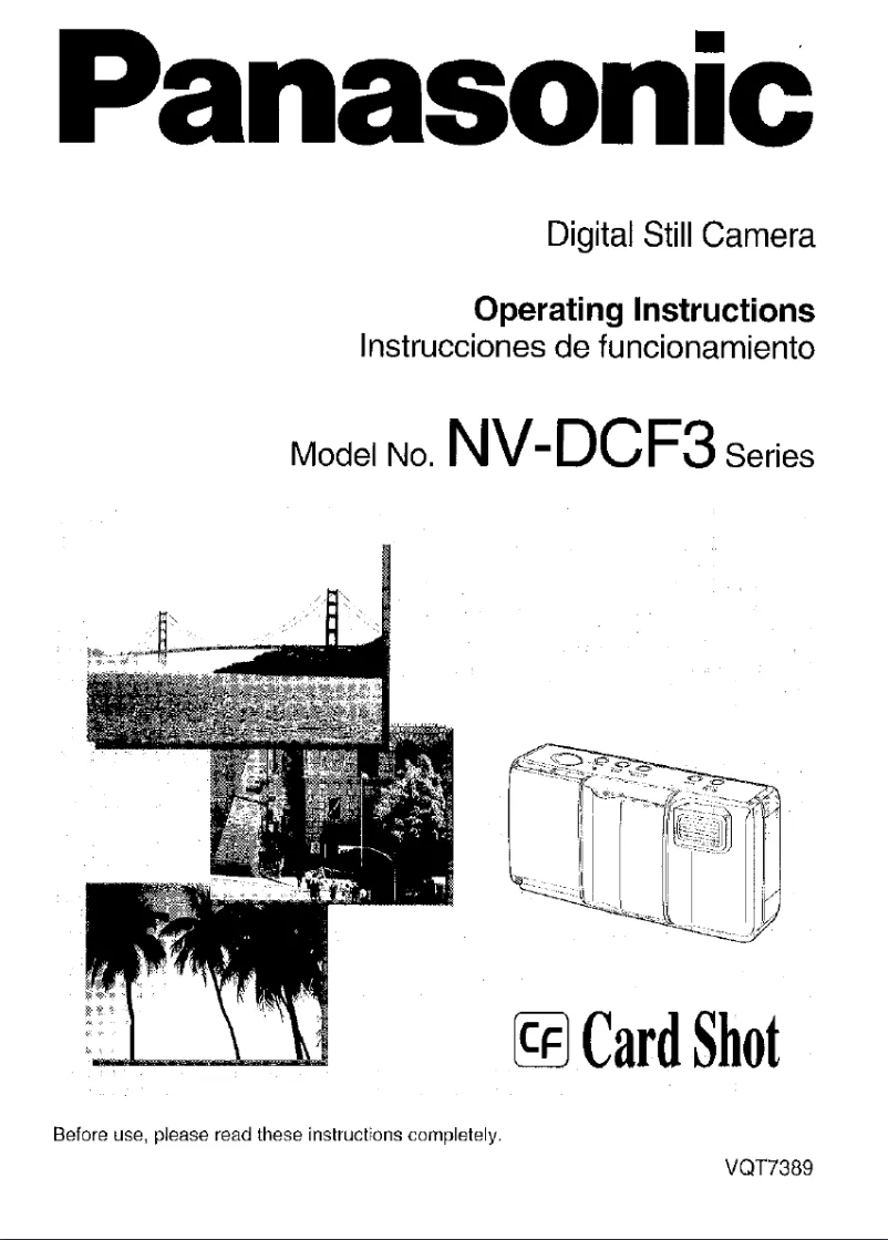 First page image of the manual for NV-DCF3