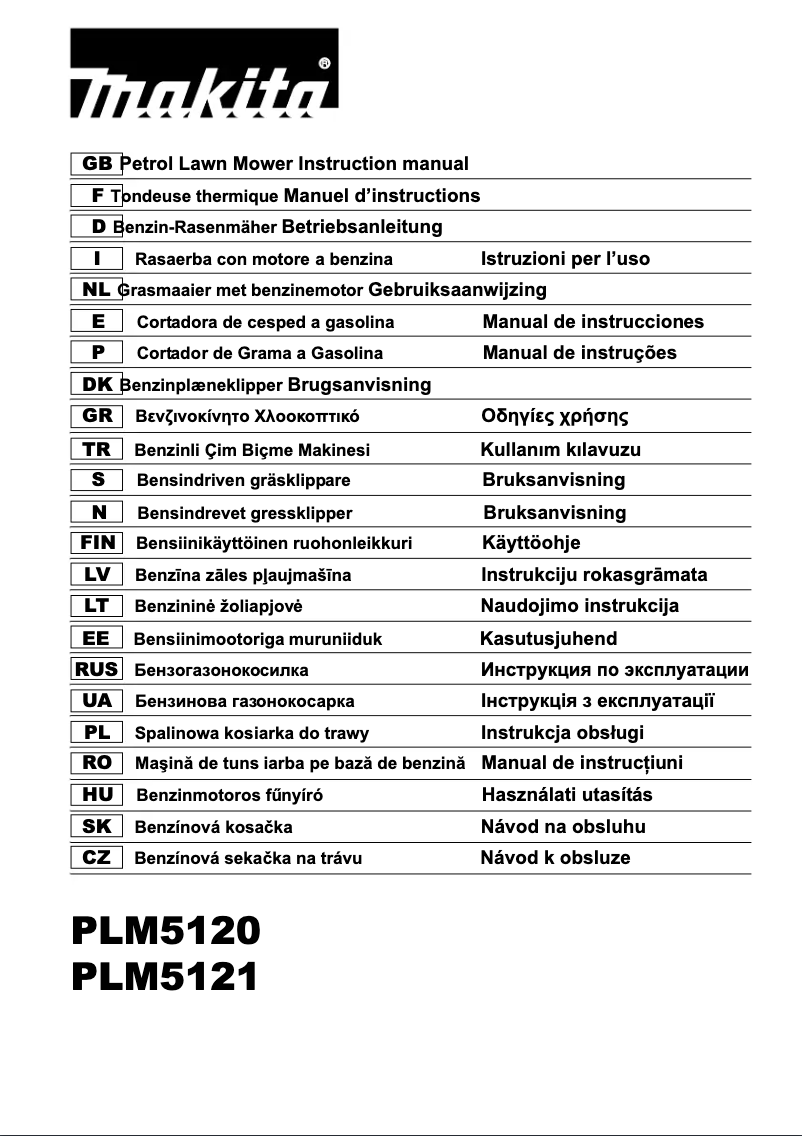 Page 1 of the manual User Manual Makita PLM5121