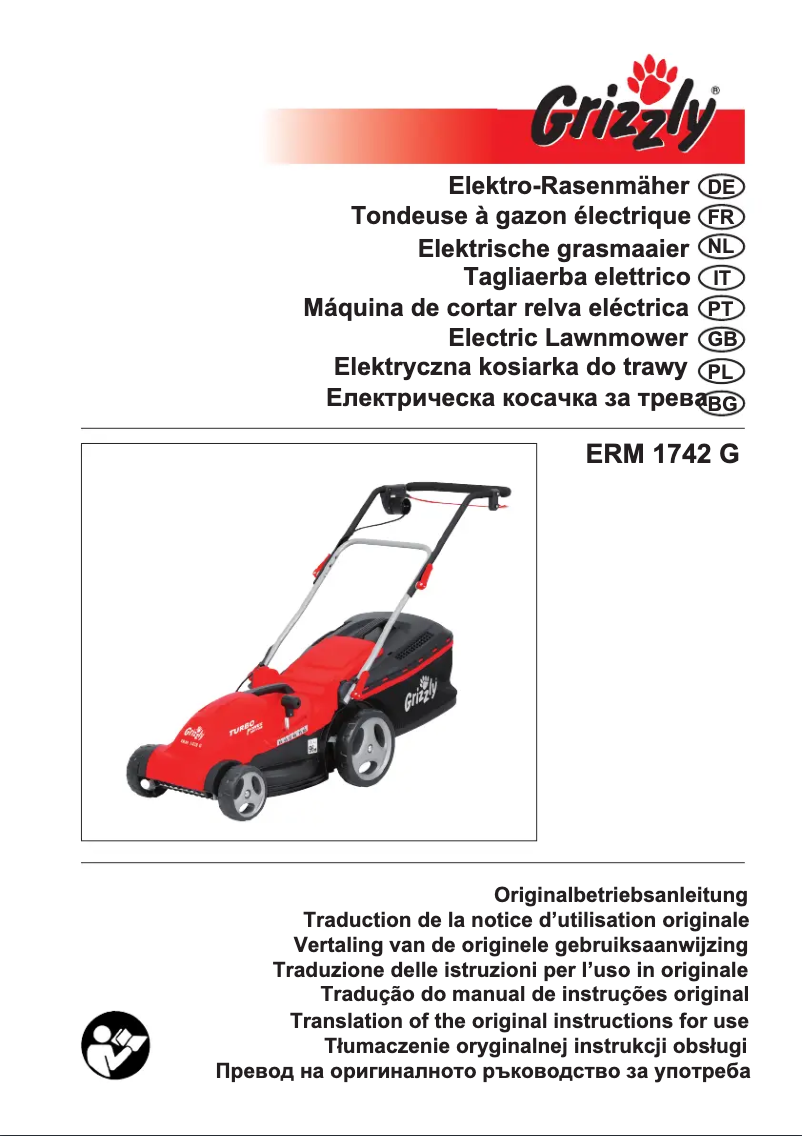 Page 1 of the manual User Manual Grizzly ERM 1742 G