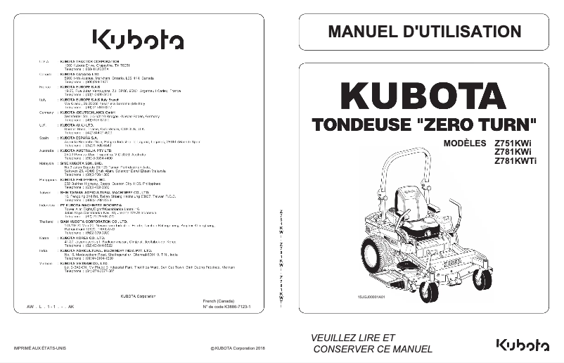 First page image of the manual for Z725KH-3-60