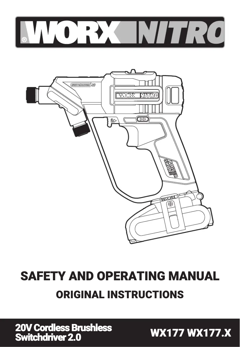 First page image of the manual for WX177