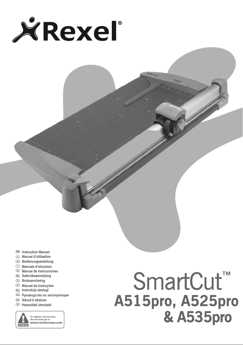 First page image of the manual for SmartCut A515pro