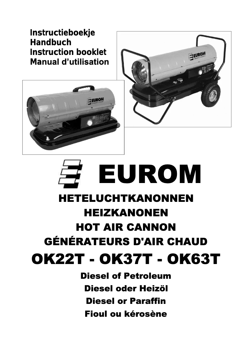 Page 1 of the manual User Manual Eurom OK63T