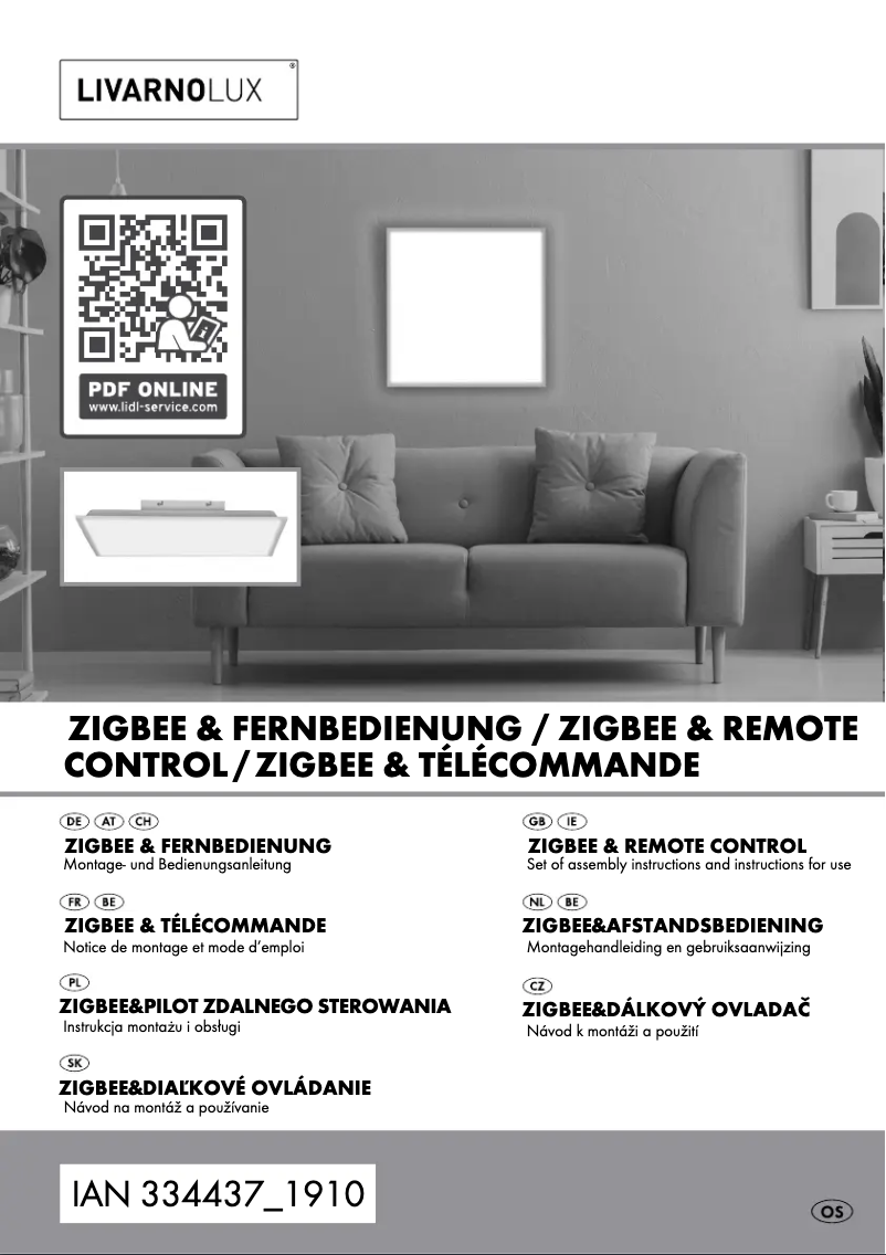 First page image of the manual for IAN 334437