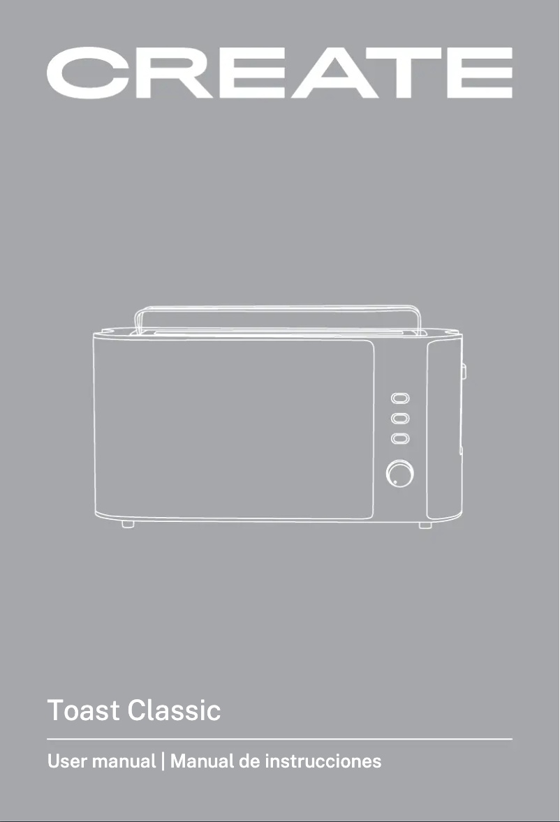 First page image of the manual for Toast Classic