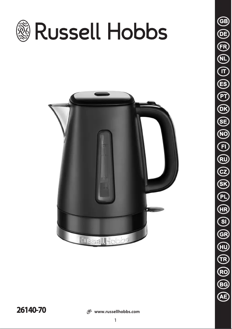 Page 1 of the manual User Manual Russell Hobbs 26140-70