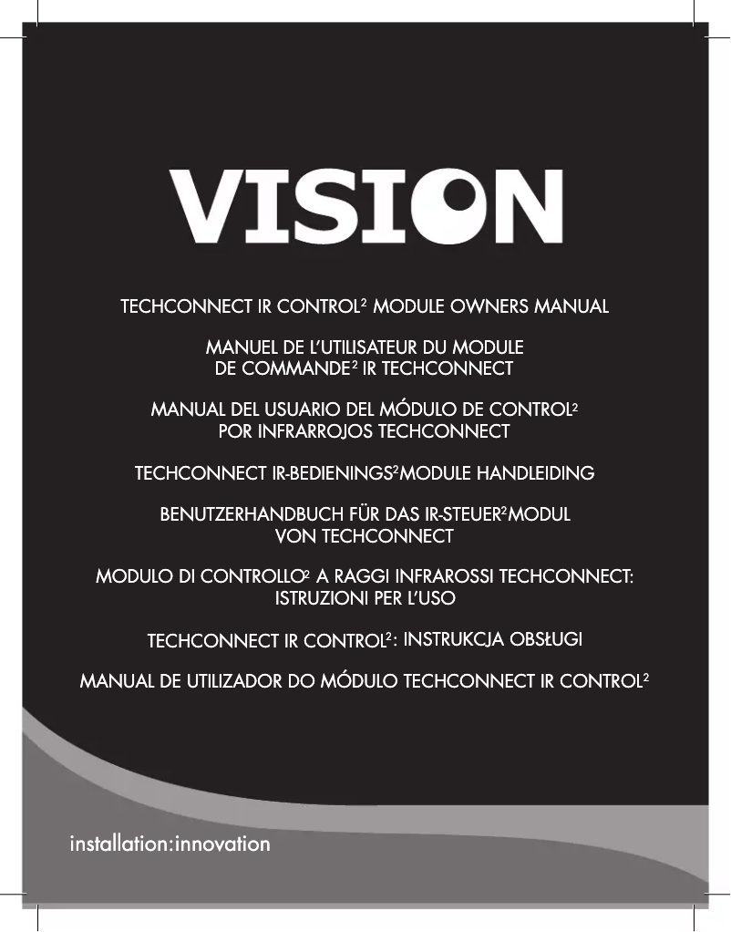 Page 1 de la notice Manuel utilisateur Vision TC2-CTL2