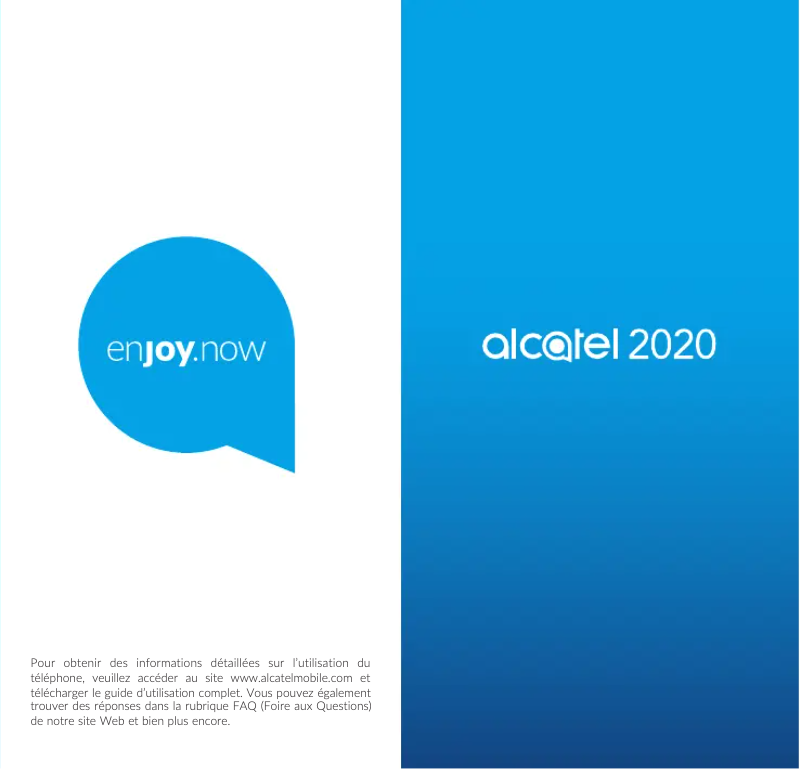 Page 1 of the manual User Manual Alcatel 2020