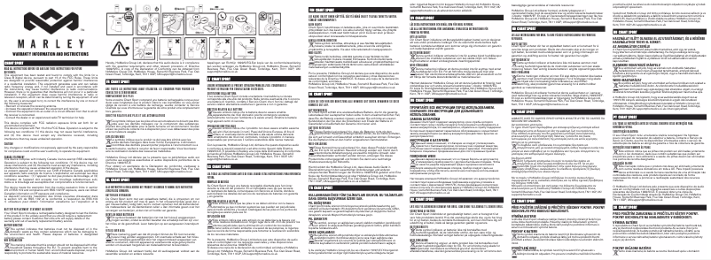 Page 1 of the manual User Manual House of Marley Chant Sport