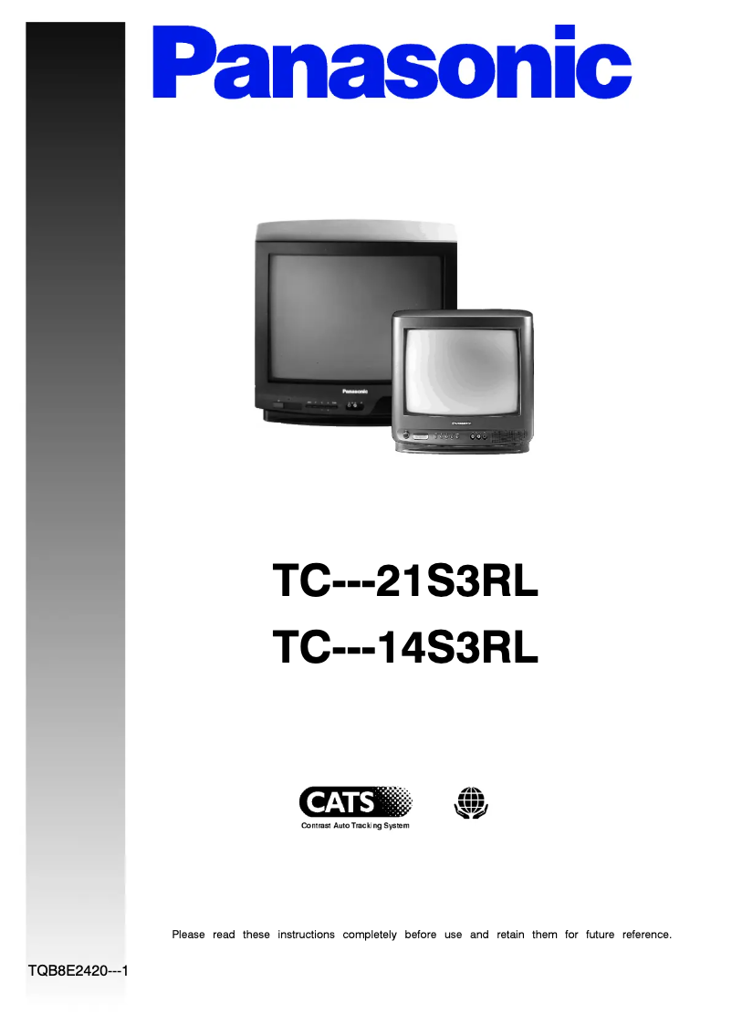 Page 1 of the manual User Manual Panasonic TC-14S3RL