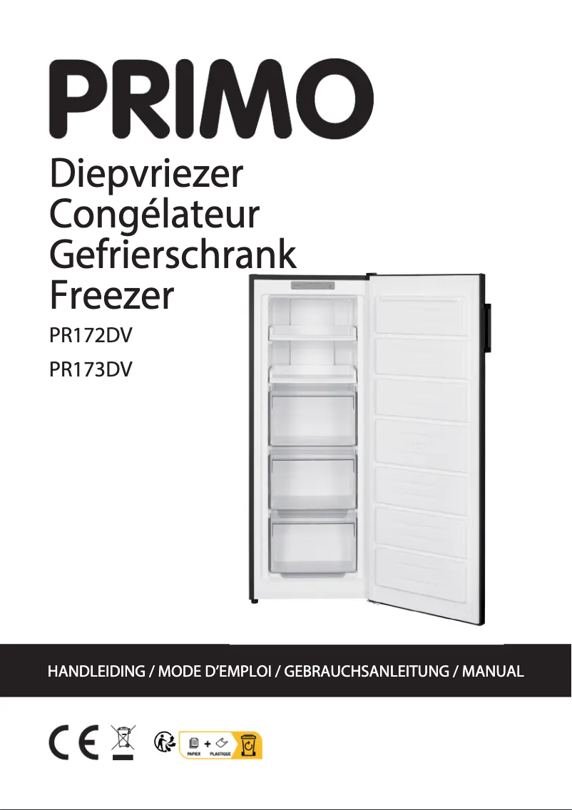 First page image of the manual for PR172DV