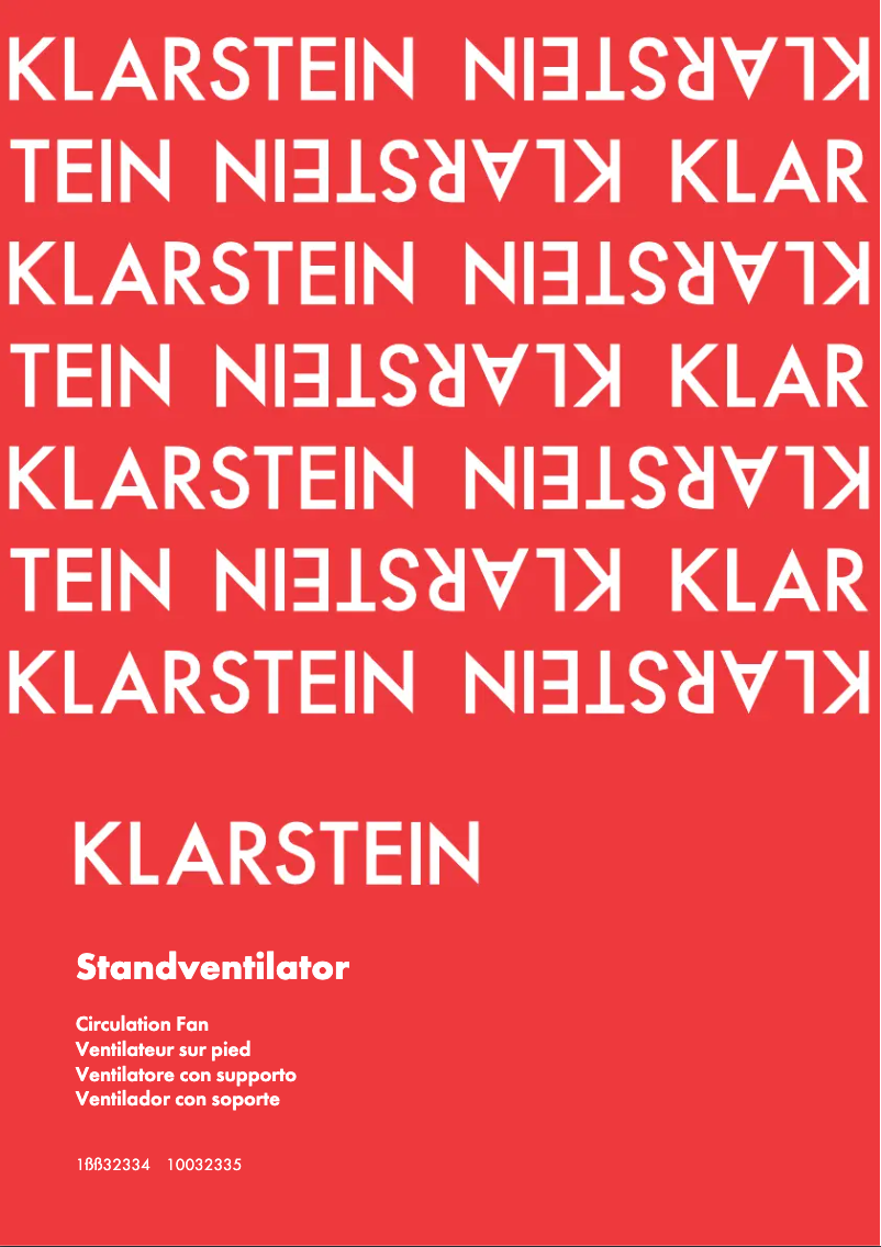 First page image of the manual for 10032334