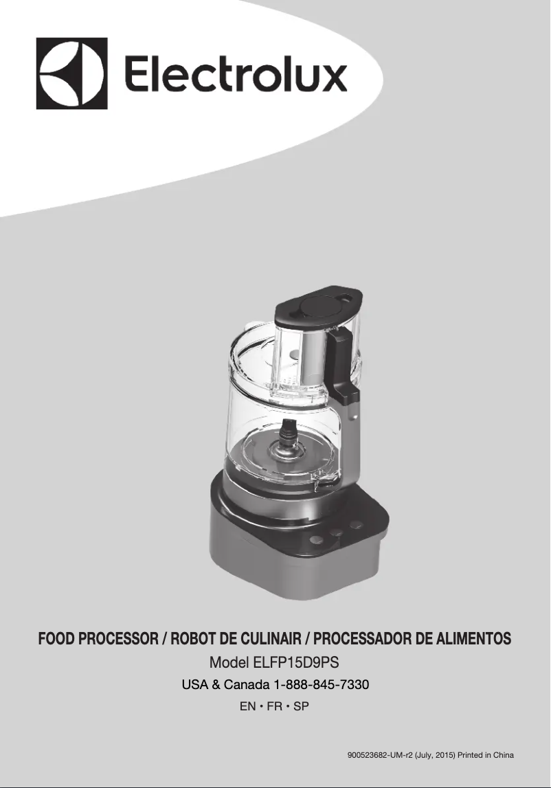 First page image of the manual for ELFP15D9PS