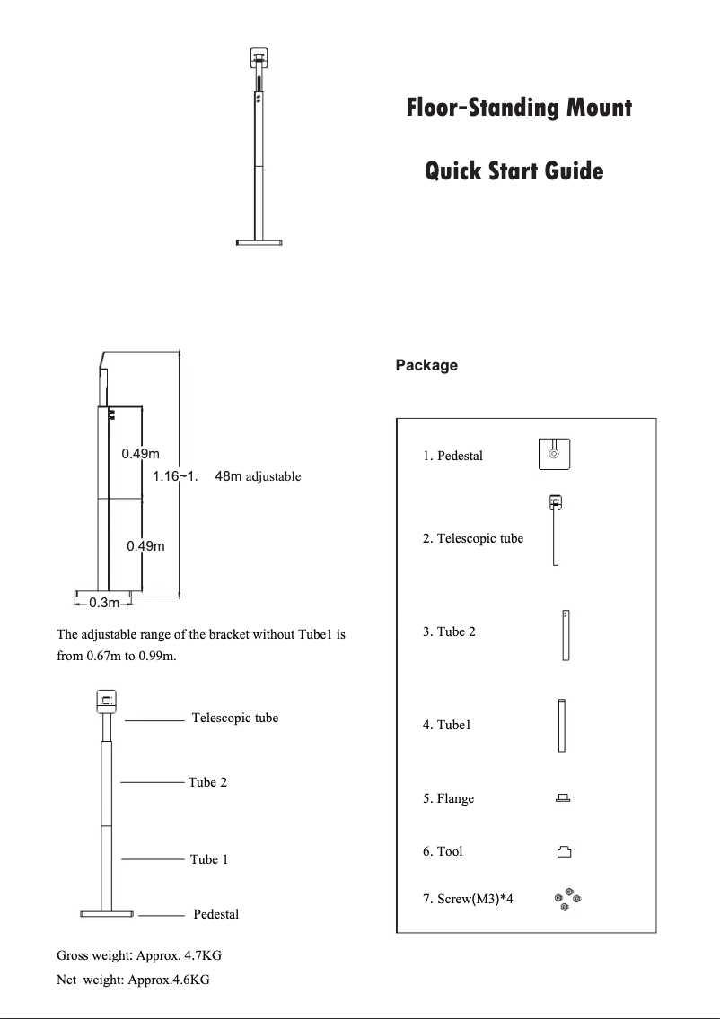 Page 1 of the manual User Manual Speco Technologies TMLFLR