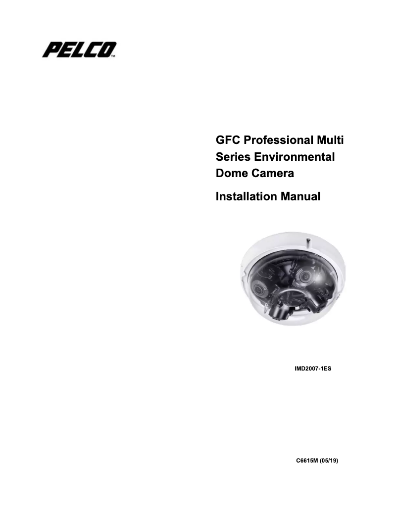 First page image of the manual for GFC Professional Multi IMD2007-1ES