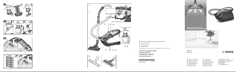 First page image of the manual for BGS6PRO3