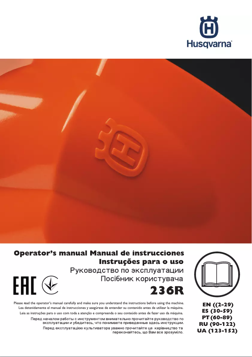 Page 1 of the manual User Manual Husqvarna 236R