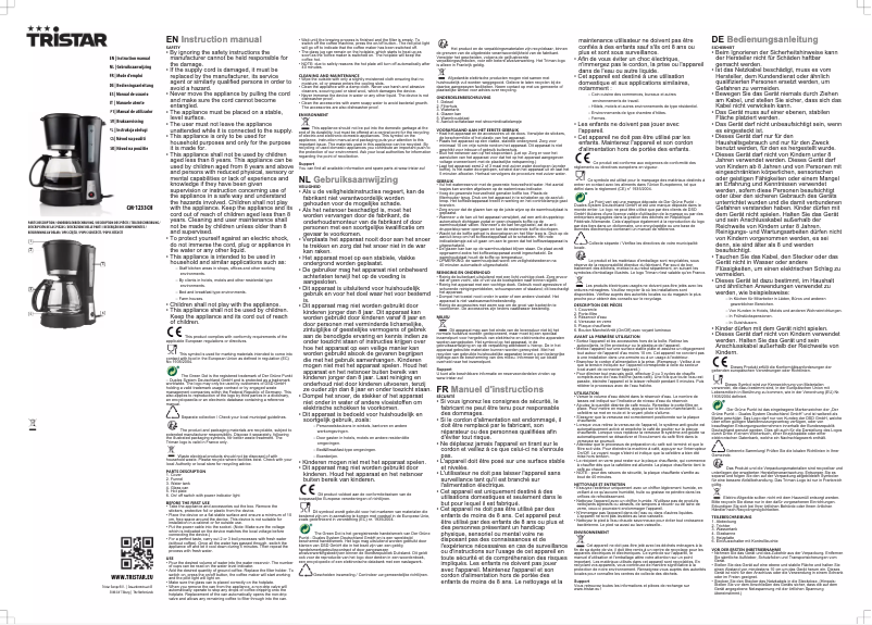 First page image of the manual for CM-1233CH