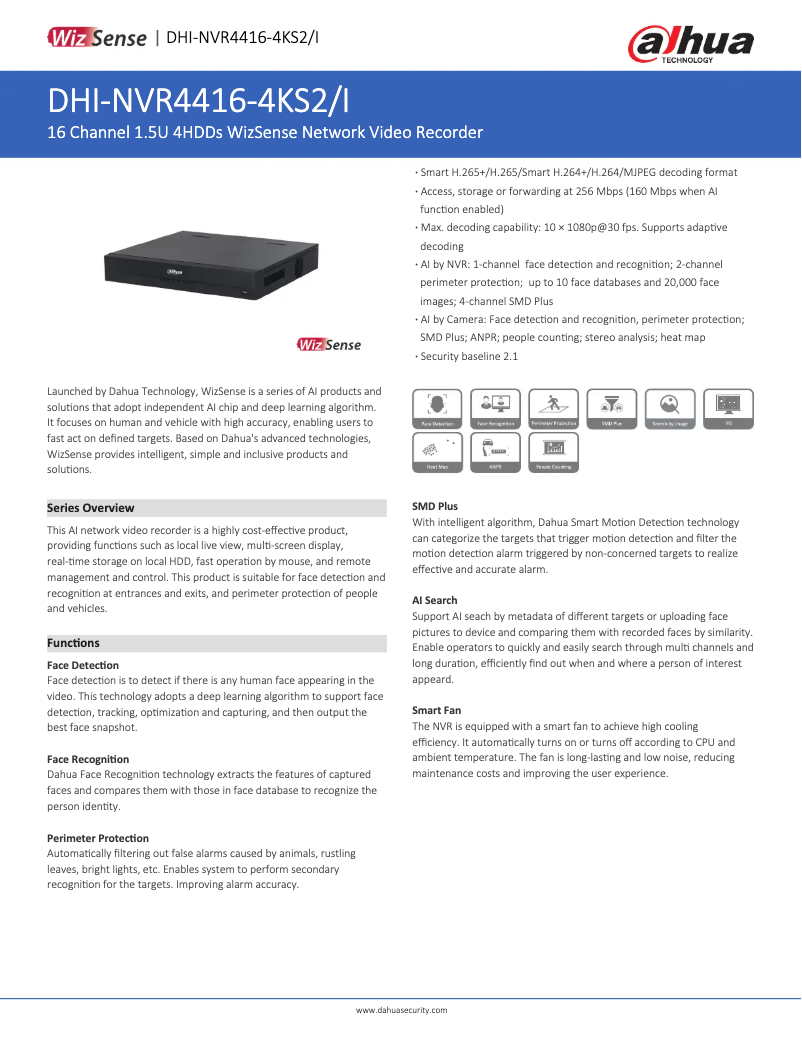 First page image of the manual for NVR4416-4KS2/I
