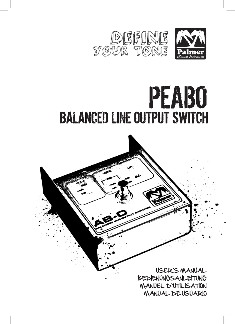 Page 1 of the manual User Manual Palmer ABO
