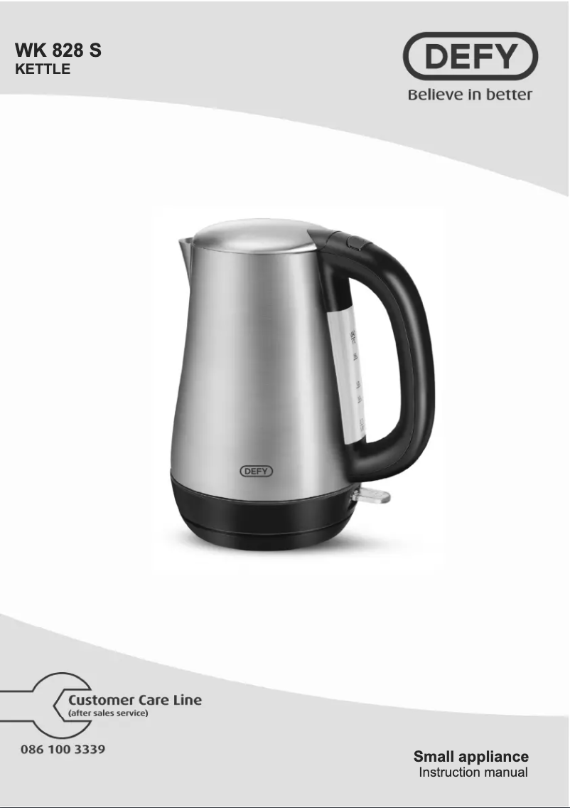 First page image of the manual for WK828S