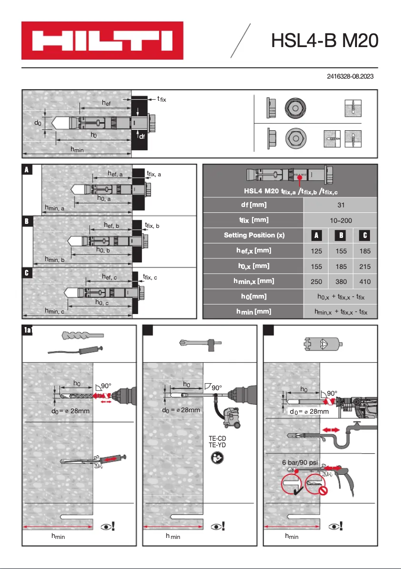 First page image of the manual for HSL4-B