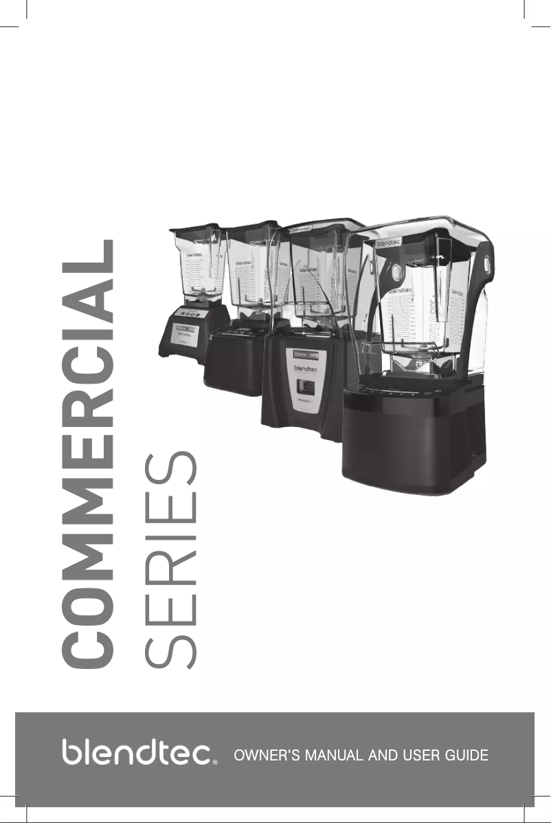 Page 1 de la notice Manuel utilisateur Blendtec Chef 600